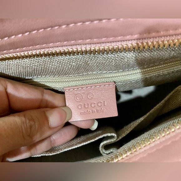 Authentic Gucci Guccisima Crossbody Handbag Light Pink - Picture 12 of 16